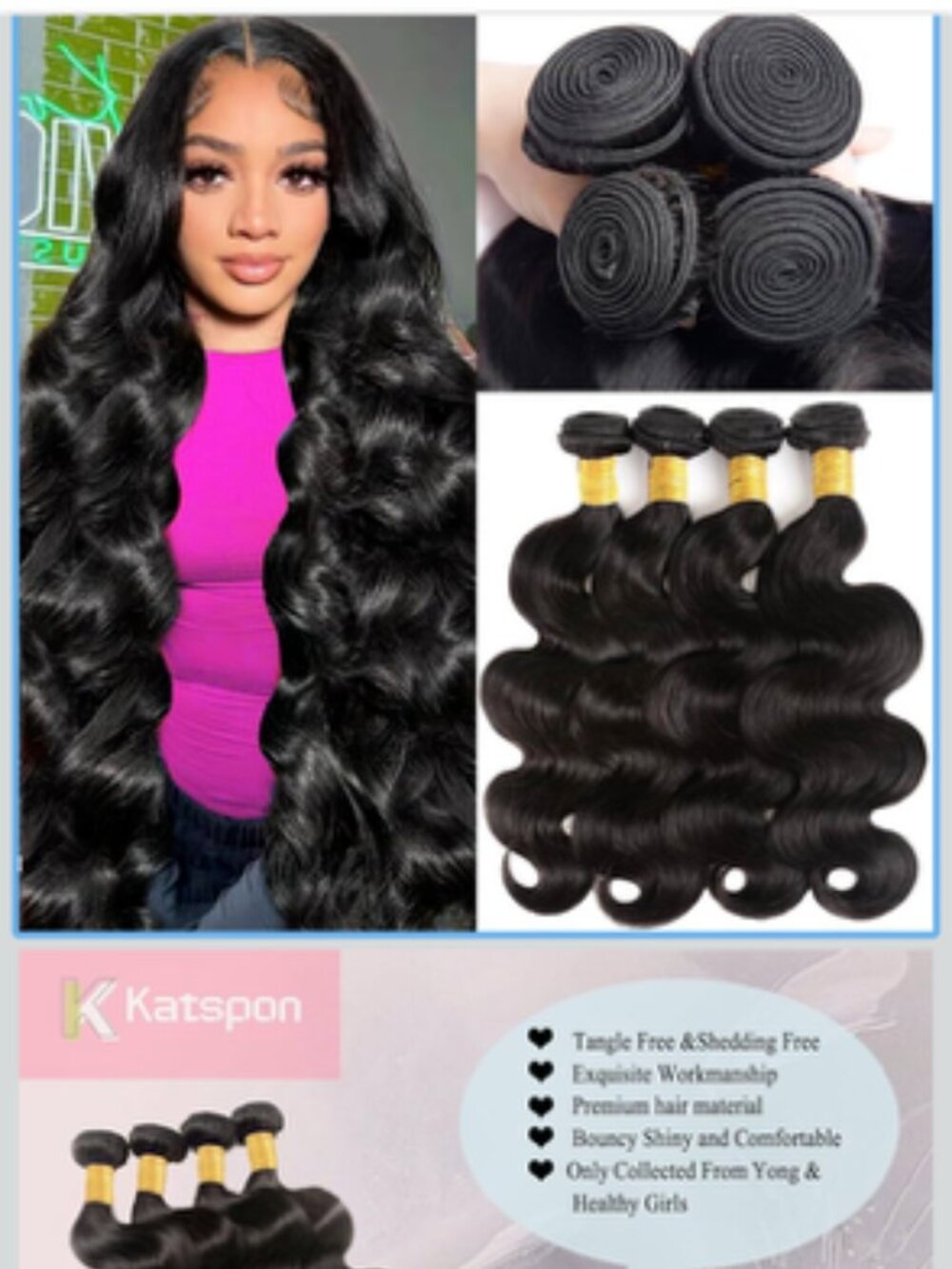 Human hair black NWT 20 22 24 and 26 inches